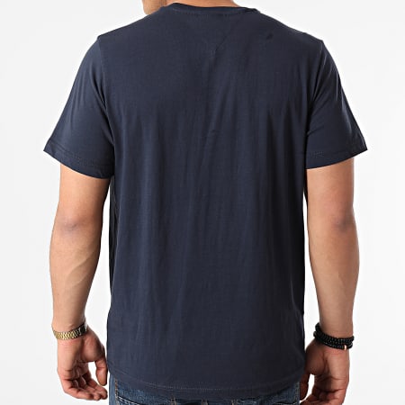 Tommy Jeans - Tee Shirt Corp Logo 0214 Bleu Marine