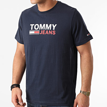 Tommy Jeans - Corp Logo Camiseta 0214 Azul Marino