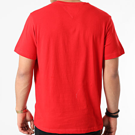 Tommy Jeans - Tee Shirt Corp Logo 0214 Rouge