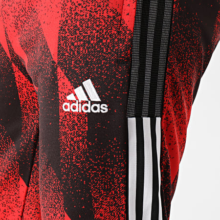 Adidas Sportswear - Pantalon Jogging A Bandes FC Bayern AOP GK8624 Rouge Noir