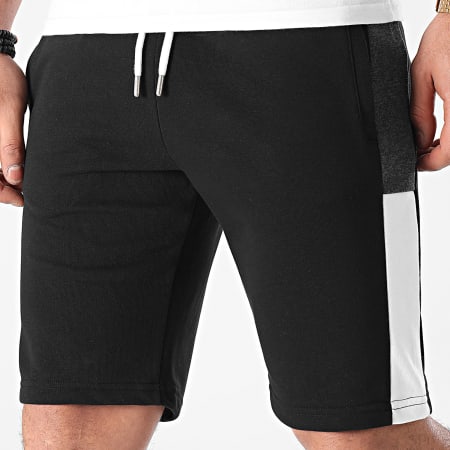 LBO - Shorts de jogging 1487 con banda bicolor negro