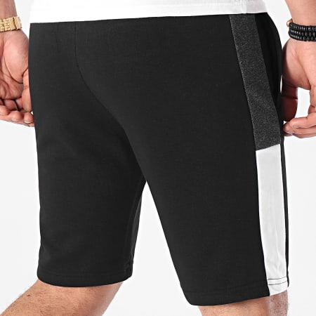 LBO - Shorts de jogging 1487 con banda bicolor negro