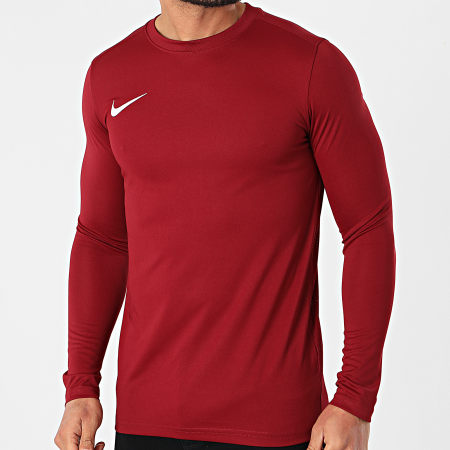 Nike - Tee Shirt De Sport Manches Longues Dry Park VII BV6706 Bordeaux