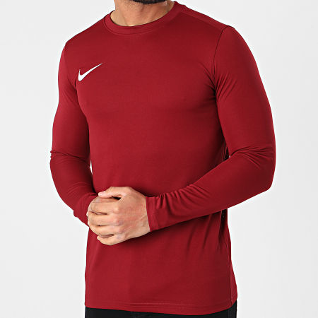 Nike - Tee Shirt De Sport Manches Longues Dry Park VII BV6706 Bordeaux