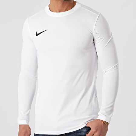 Nike - Tee Shirt De Sport Manches Longues Dry Park VII BV6706 Ecru