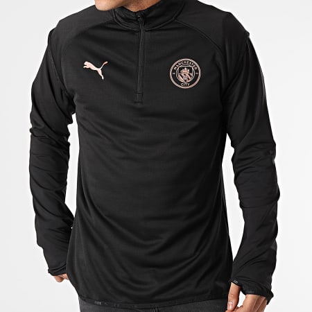 Puma - Tee Shirt De Sport Manches Longues Manchester City Warmup 758702 Noir