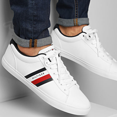 Tommy Hilfiger - Baskets Essential Stripes Detail Sneaker 3389 White