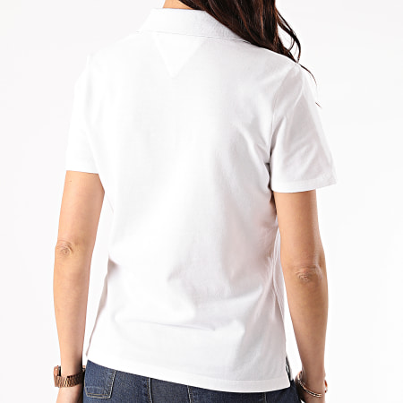 Tommy Jeans - Polo donna a maniche corte Tommy Badge 9146 Bianco