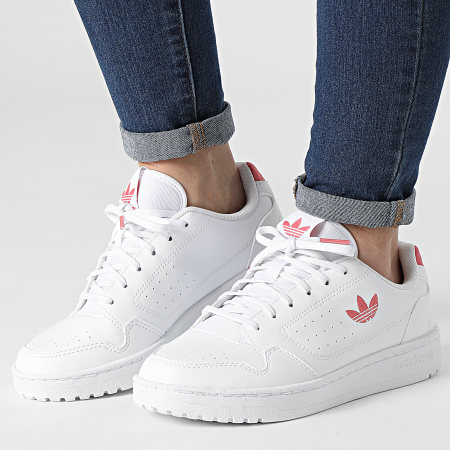 Adidas Originals - Baskets Femme NY 90 FX6473 Footwear White hazy Rose
