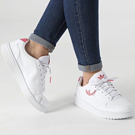 Adidas Originals - Baskets Femme NY 90 FX6473 Footwear White hazy Rose
