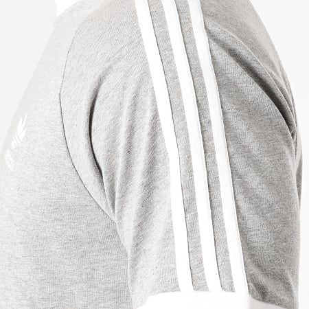 Adidas Originals - Camiseta Con 3 Rayas GN3493 Gris Jaspeado