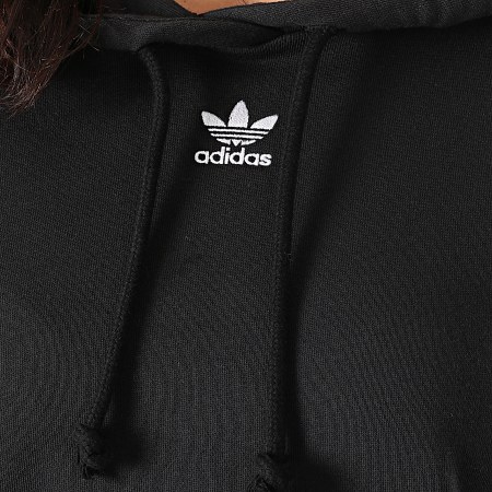 Adidas Originals - Sweat Capuche Crop Femme GN4777 Noir
