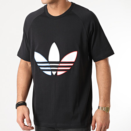 Adidas Originals - Tee Shirt Tricolore GQ8919 Noir