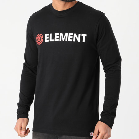 Element - Tee Shirt Manches Longues Blazin Noir