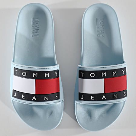 Tommy Jeans - Claquettes Femme Flag Pool Slide 1378 Sail Blue