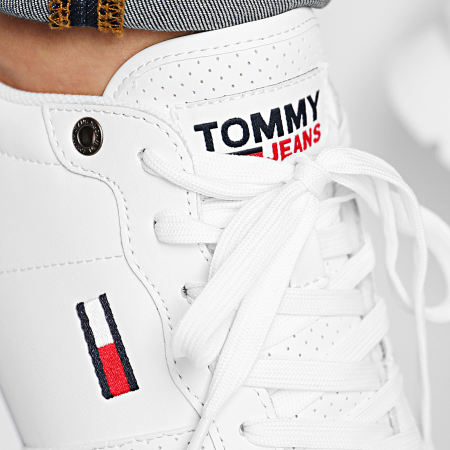 Tommy Jeans - Baskets Lifestyle Leather Runner 0665 white