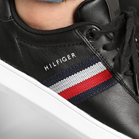 Tommy Hilfiger - Baskets Essential Leather Cupsole 3424 Black