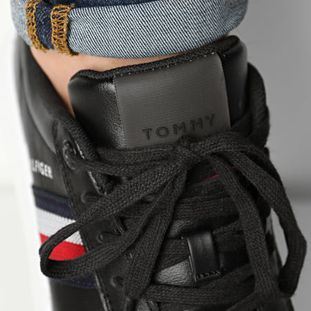 Tommy Hilfiger - Baskets Essential Leather Cupsole 3424 Black