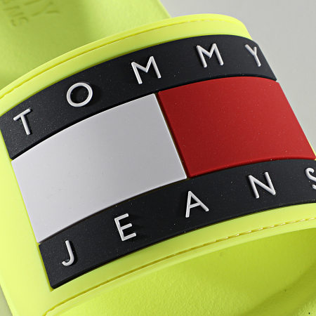 Tommy Jeans - Claquettes Flag Pool Slide 0689 Hyper Yellow