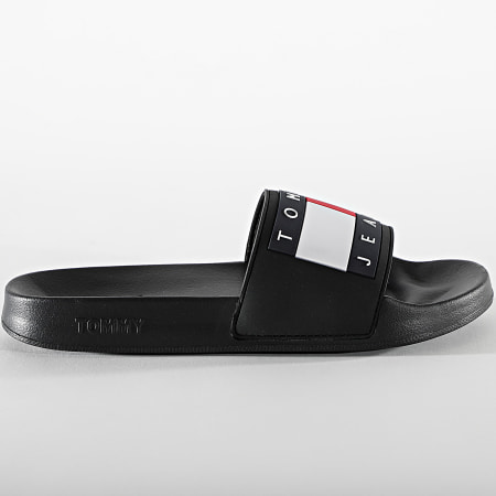 Tommy Jeans - Claquettes Flag Pool Slide 0689 Black