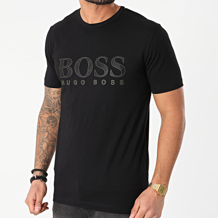 BOSS - Tee Shirt Tee Gold 3 50448702 Noir Doré