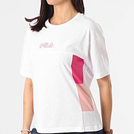 Fila - Tee Shirt Femme Jaelle 683293 Blanc Rose