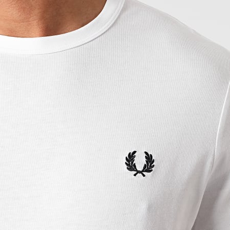 Fred Perry - M3519 Maglietta bianca Ringer