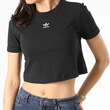 Adidas Originals - Tee Shirt Crop Femme GN2802 Noir