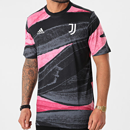 adidas - Tee Shirt De Sport Juventus FR4236 Noir Rose