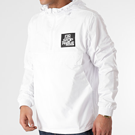 Kozi - Coupe-Vent Chest And Back Logo Blanc