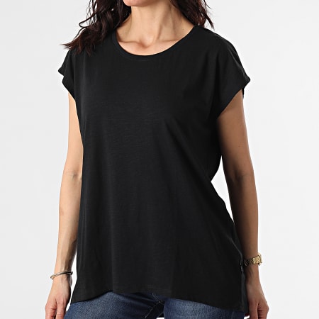 Noisy May - T-shirt nera senza maniche Mathilde da donna