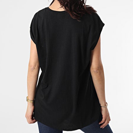 Noisy May - T-shirt nera senza maniche Mathilde da donna