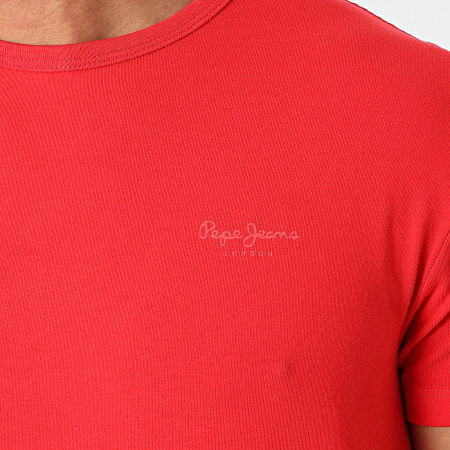 Pepe Jeans - Tee Shirt Original Basic PM503865 Rouge