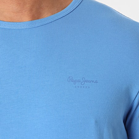 Pepe Jeans - Tee Shirt Original Basic PM503865 Bleu Clair