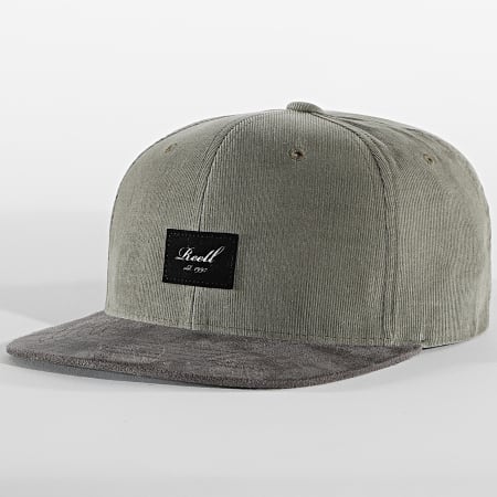 Reell Jeans - Casquette Snapback Suede Vert Gris