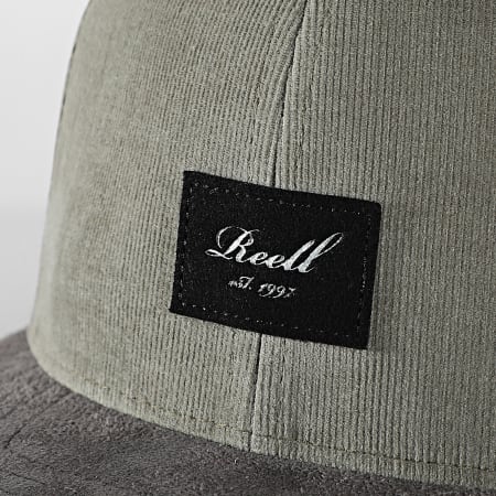 Reell Jeans - Casquette Snapback Suede Vert Gris