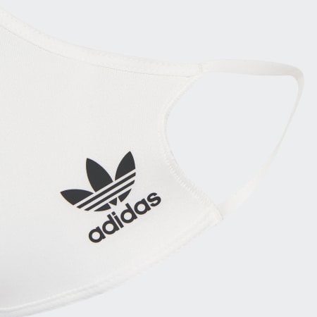 Adidas Performance - Lot De 3 Masques Sanitaires HB7855 Blanc