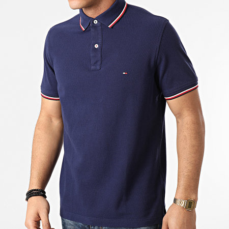 Tommy Hilfiger - Polo Manches Courtes Tipped 6054 Bleu Marine