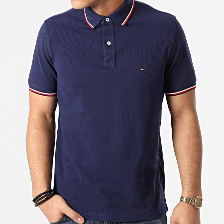 Tommy Hilfiger - Polo Manches Courtes Tipped 6054 Bleu Marine