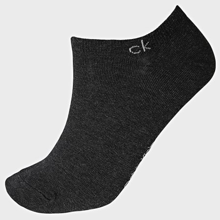Calvin Klein - Lot De 2 Paires De Chaussettes Basses 100001845 Gris Chiné