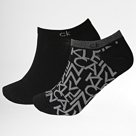 Calvin Klein - Lot De 2 Paires De Chaussettes Basses 100001845 Noir