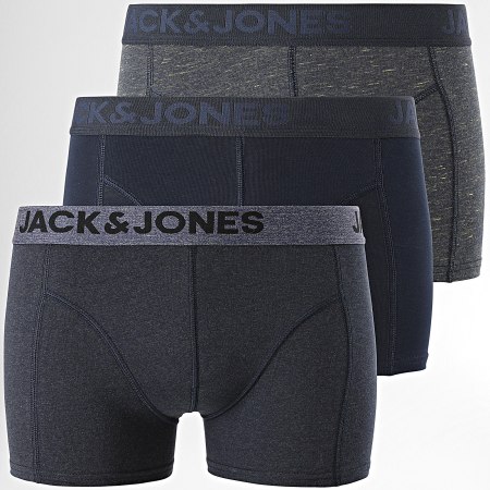 Jack And Jones - Pack De 3 Bóxers James Azul Marino