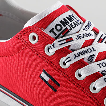 Tommy Jeans - Baskets Femme Essential Lace Up Sneaker 0786 Deep Crimson