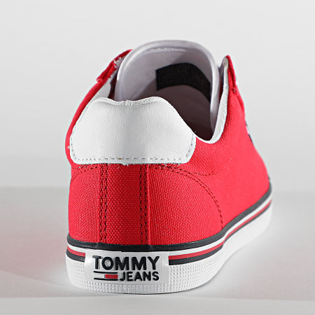 Tommy Jeans - Baskets Femme Essential Lace Up Sneaker 0786 Deep Crimson