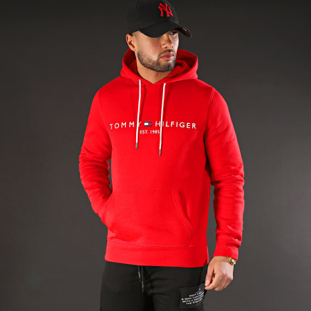 Tommy Hilfiger - Sweat Capuche Tommy Logo 1599 Rouge