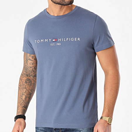 Tommy Hilfiger - Tee Shirt Tommy Logo 1797 Bleu Marine