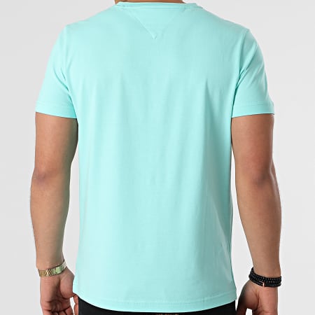 Tommy Hilfiger - Tee Shirt Tommy Logo 1797 Turquoise