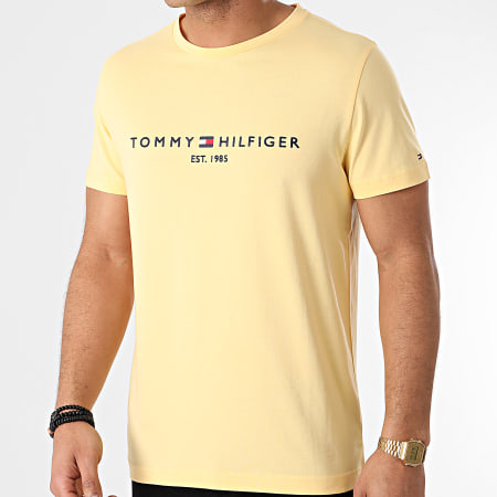 Tommy Hilfiger - Tee Shirt Tommy Logo 1797 Jaune