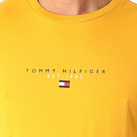 Tommy Hilfiger - Tee Shirt Essential Tommy 7676 Jaune Moutarde
