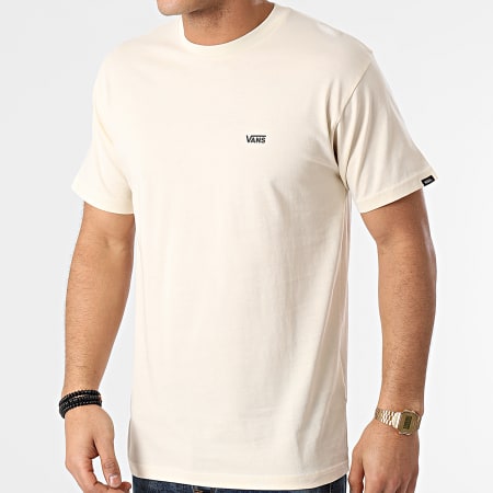 Vans Tee Shirt Left Chest Logo A3CZE Beige